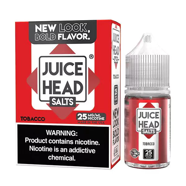 Juice Head Salt Tobacco 30ml bottle and box