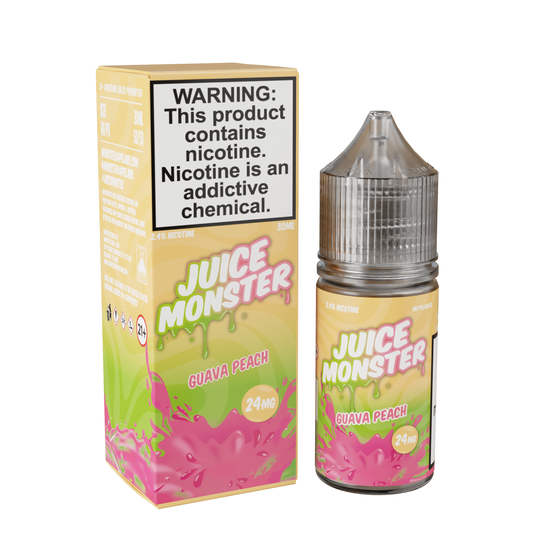 Juice Monster Salt Guava Peach 30ml Nic Salt