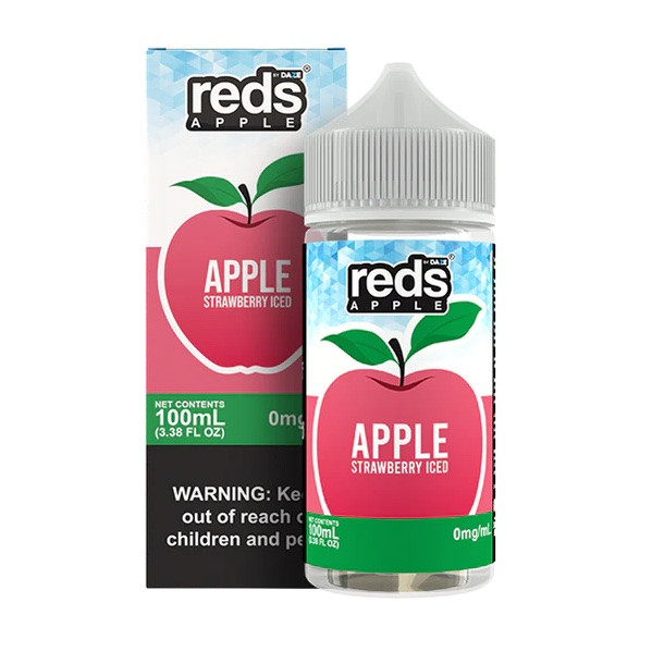 Reds Apple Strawberry Iced Vape Juice 100ml
