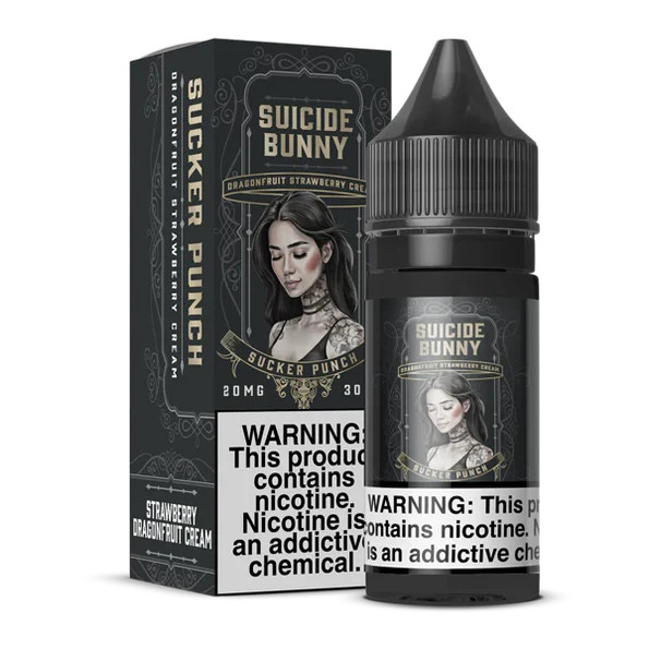 Nic Salt E-Liquid · 30ml Suicide Bunny Salt Sucker Punch Suicide Bunny Salt Sucker Punch nic salt e-liquid blends juicy
