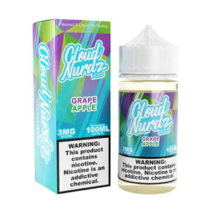 Cloud Nurdz Iced Grape Strawberry 100ml Vape Juice
