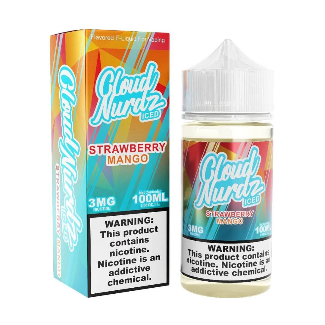 Cloud Nurdz Iced Strawberry Mango 100ml Vape Juice