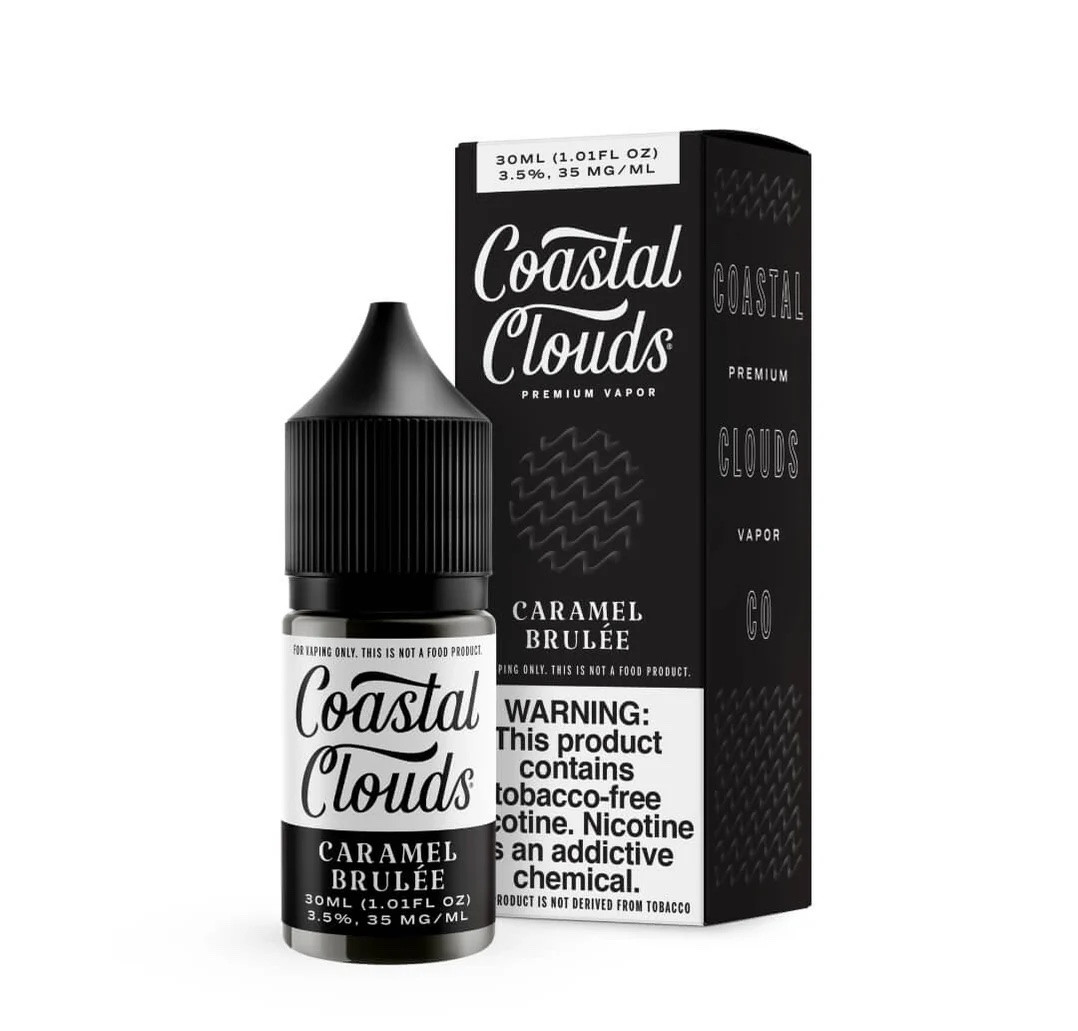 Coastal Clouds Salt Caramel Brulee 30ml Nic Salt