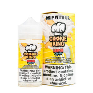 Cookie King Lemon Wafers 100ML box and  bottle