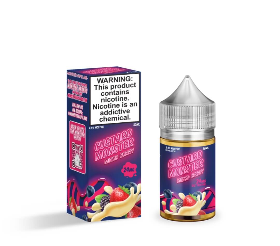 Custard Monster Salt Mixed Berry 30ml Nic Salt
