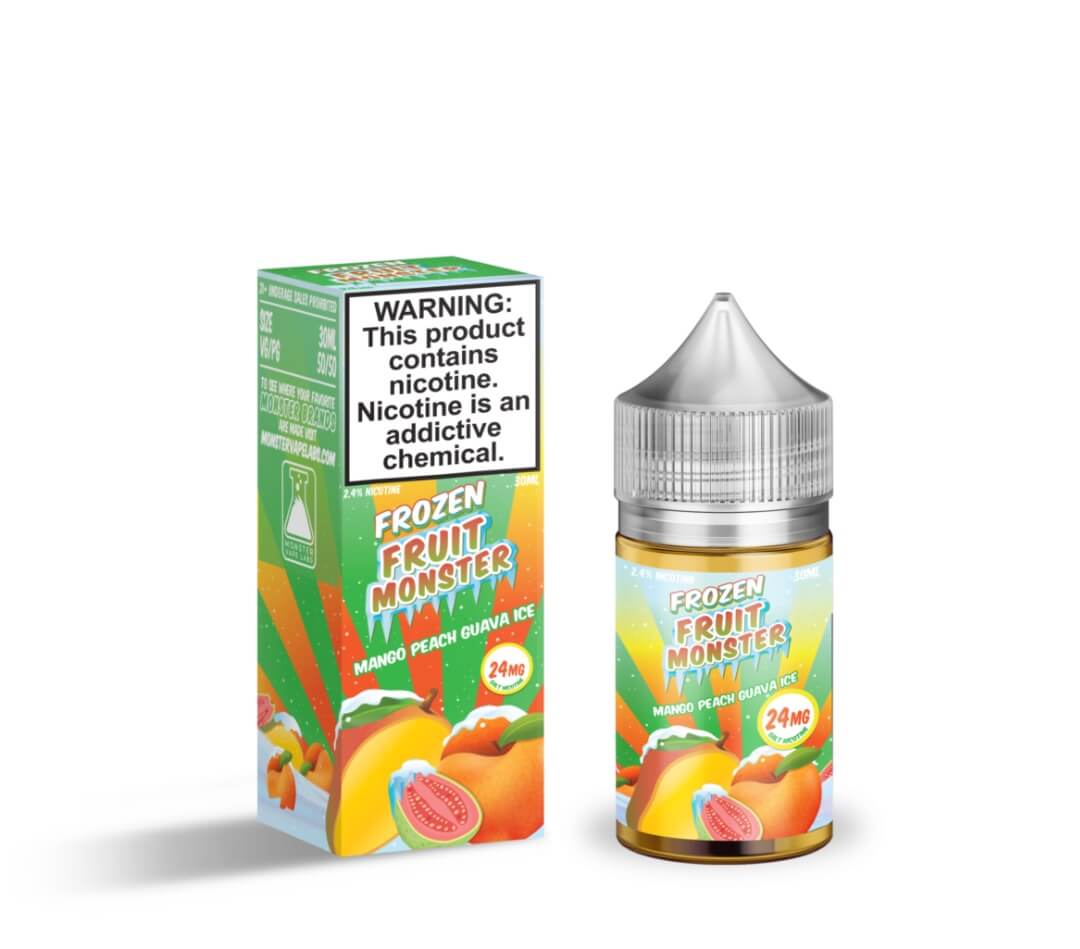 Frozen Fruit Monster Salt Mango Peach Guava Ice 30ml Nic Salt
