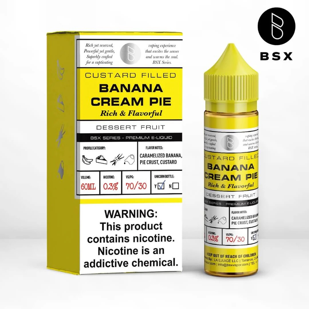Glas BSX Banana Cream Pie 60ml Vape Juice
