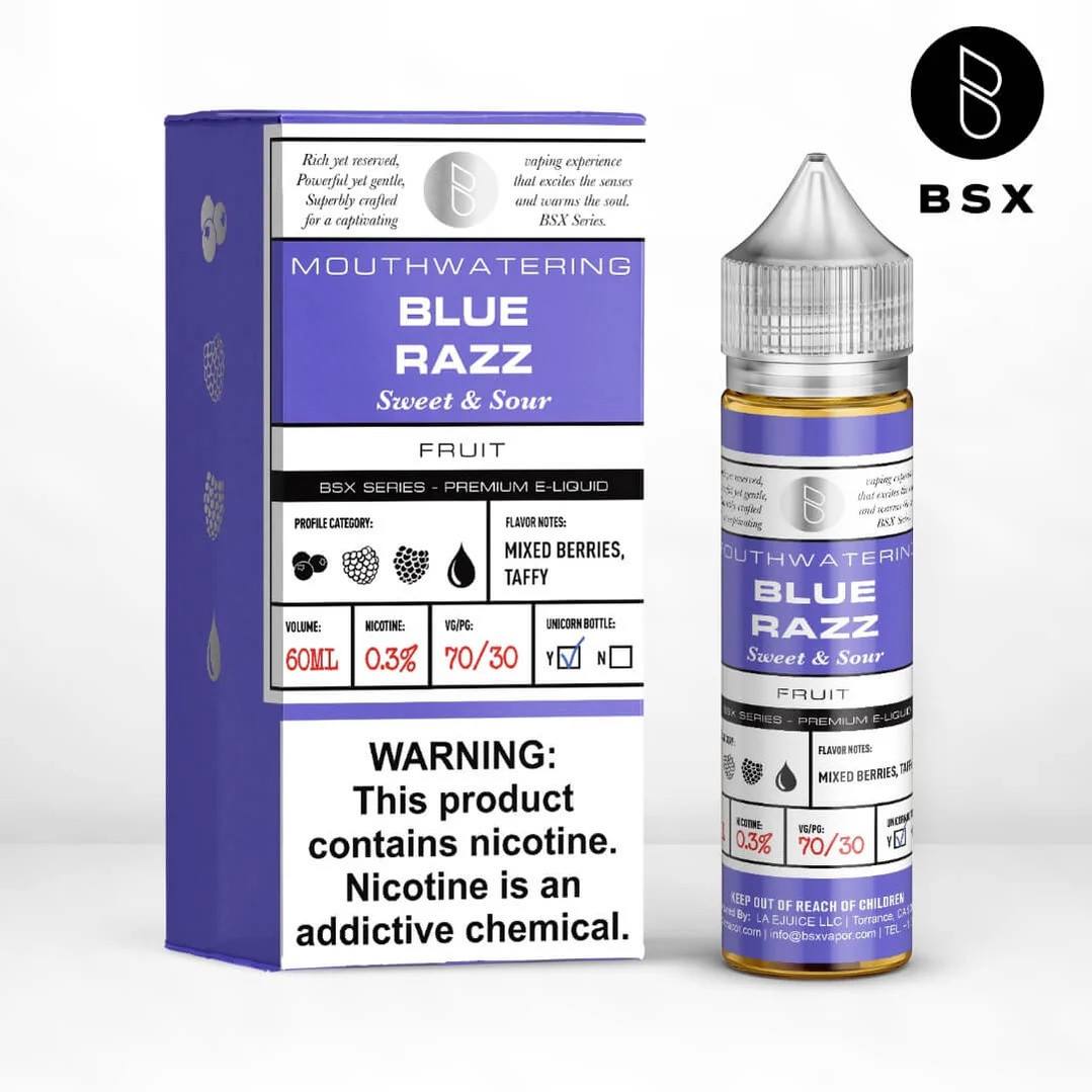 Glas BSX Blue Razz 60ml Vape Juice