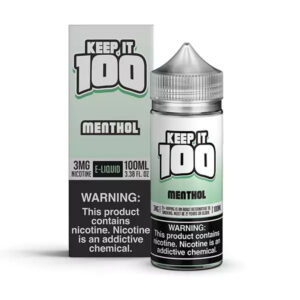 Keep It 100 Menthol 100ML Bottle and Box