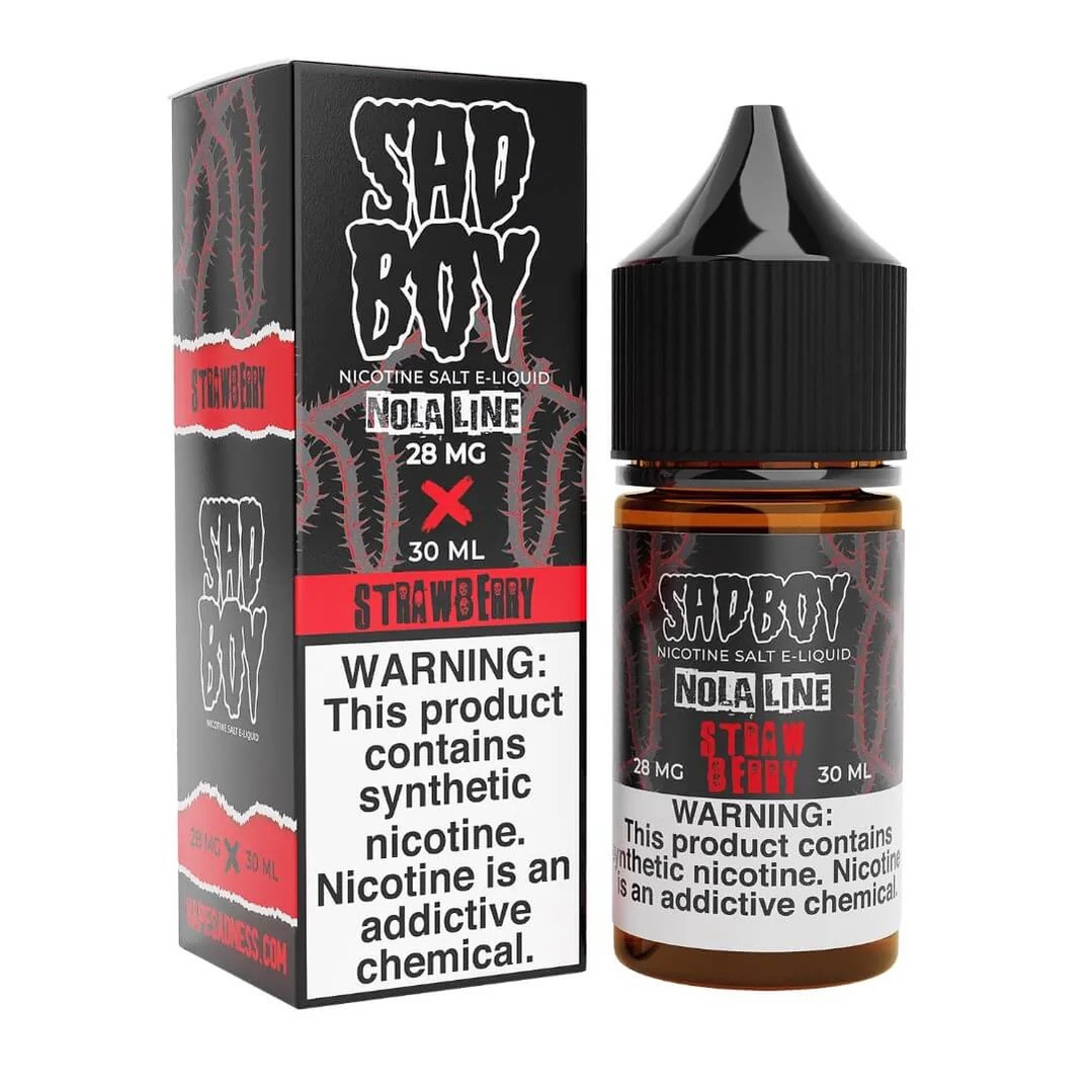 Sadboyu00a0Salt Nola Line Strawberry 30ml Nic Salt